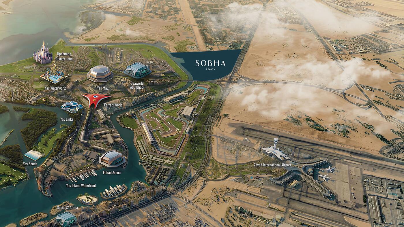 Family play areas and green corridors within Sobha City